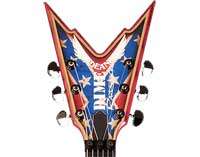   Darrell Dixie Rebel Flag Pantera Guitar w/ OHSC + AZ MUSIC wty VGC