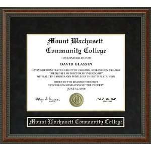  Mount Wachusett Community College (MWCC) Diploma Frame 