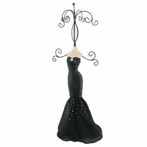    Jewelry Holder Black Evening Gown Mannequin Large 17in Jewelry