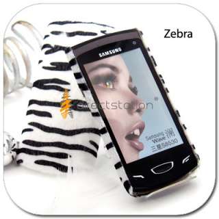 Zebra VELVET Hard Skin Case Samsung Wave 2 II S8530  