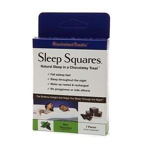  Sleep Squares Natural Sleep in a Chocolatey Treat, Mint, 7 