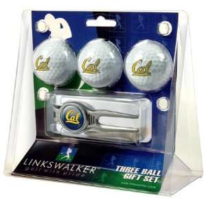   Golden Bears 3 Golf Ball Gift Pack w/ Kool Tool