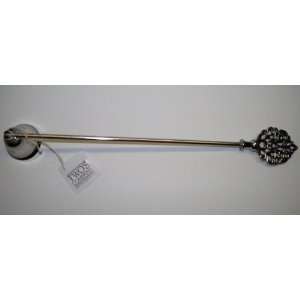   Rococo Revival Antiqued Silver Candle Snuffer, Leaf