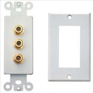   80431 Triple Coax Sound System Plates in White 