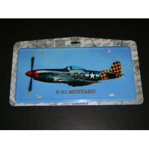  P 51 Mustang License Plate 