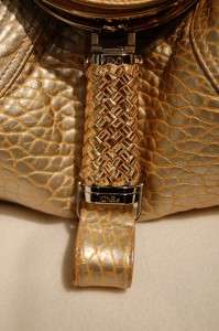 Authentic Fendi Gold Metallic Spy Bag   Limited Edition  