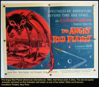   ANGRY RED PLANET * 1960 Sci Fi Horror Movie Monstor Bat Spider  