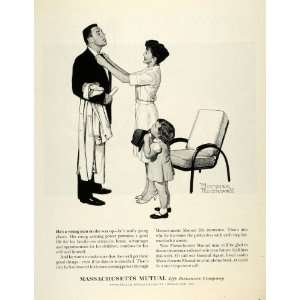 1963 Ad Massachusetts Mutual Life Insurance Norman Rockwell American 