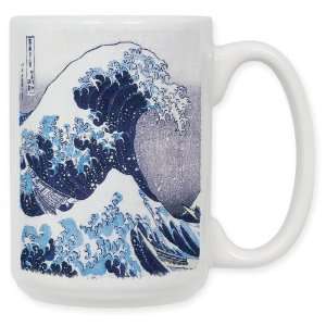  Hokusai Great Wave 15 Oz. Ceramic Coffee Mug Kitchen 