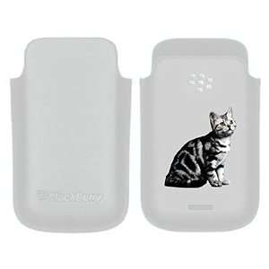  American Shorthair on BlackBerry Leather Pocket Case  