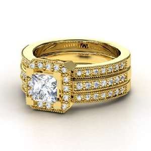  Va Voom Ring, Princess Diamond 18K Yellow Gold Ring 