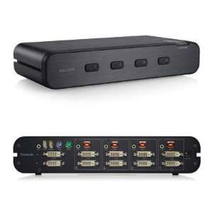  Secure KVM DVI IX2, 4 PORT Electronics