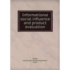   product evaluation Joel B. (Joel Benjamin),Golden, Ellen Cohen Books