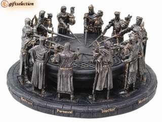 MEDIEVAL KNIGHT CRUSADER WARRIOR ROUND TABLE DECOR *NEW  