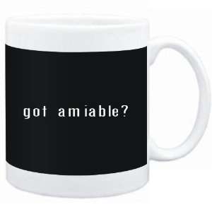  Mug Black  Got amiable?  Adjetives