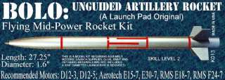 Launch Pad K013 Bolo Unguided Artillery Rocket Kit New  