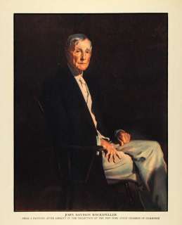   Print John Davison Rockefeller Standard Oil Petroleum Portrait  