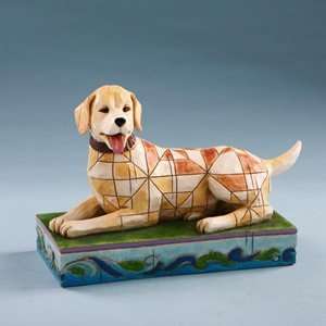  Jim Shore Heartwood Creek from Enesco Yellow Labrador 