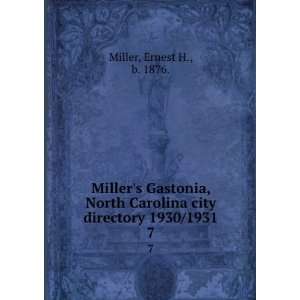   city directory 1930/1931. 7 Ernest H., b. 1876. Miller Books