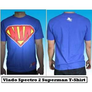 Vlado Spectro 2 Superman T Shirt Color Blue Size X Small