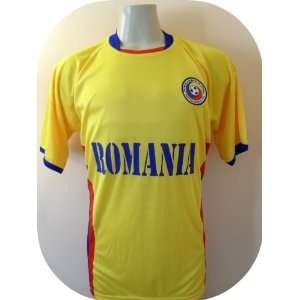 ROMANIA SOCCER JERSEY ONE SIZE LARGE .NEW.STOCK LIQUIDATION  