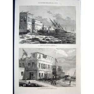   Hurricane Zanzibar Africa Henn British Consulate 1872