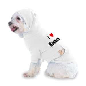  I Love/Heart Samara Hooded T Shirt for Dog or Cat LARGE 
