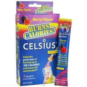  Celsius On The Go Packets Burns Calories Berry    7 
