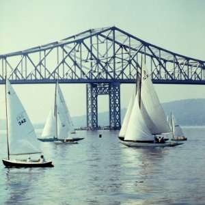  Sailboats in Front of the Central Part of the Tappan Zee 