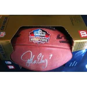   JOHN ELWAY AUTOGRAPHED 2004 HALL OF FAME FOOTBALL