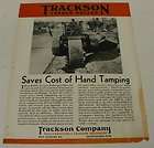 Trackson Trench Roller Sales Brochure Form 242