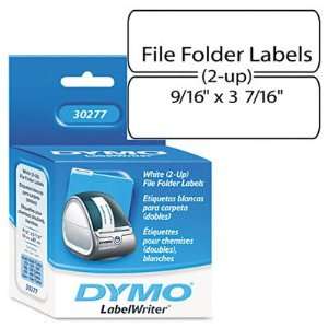  New 2 Up File Folder Labels 3 7/16 x 9/16 White 260 Case 
