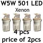 W5W 501 Sidelight Parking LED bulbs MERCEDES 190 W201