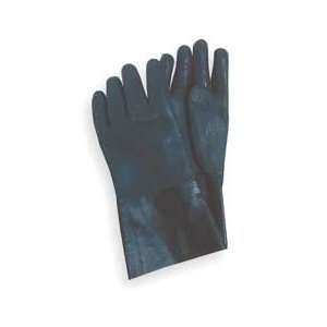 Condor 3BA51 Glove, PVC, Rough, Black, Size Large, Pr  