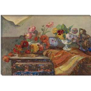  Bouquets Et Ceramique Sur Une Commode 1886 by Paul Gauguin 