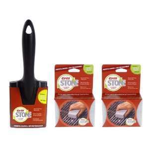  GrillStone Grill Cleaner Starter Set, with Handle and Two 