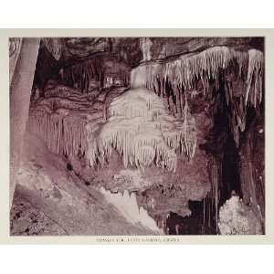   Titanias Veil Luray Caverns Virginia Cave   Original Duotone Print