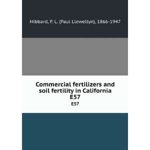  Commercial fertilizers and soil fertility in California 