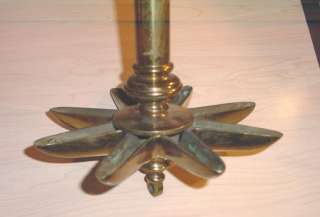 JUDAICA FROM GERMANY BRASS HANGING SABBATH LAMP 19th.  