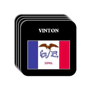  US State Flag   VINTON, Iowa (IA) Set of 4 Mini Mousepad 