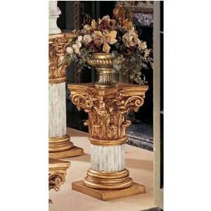   Exotic Fluted Corinthian Column Pedestal Pillar 