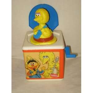Vintage 1986 Hasbro Playskool Sesame Street Big Bird   Jack In A Box 