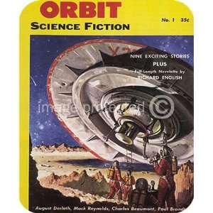  Orbit Science Fiction Vintage Sci Fi Fantasy Art MOUSE PAD 