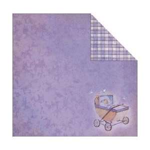  Vintage Baby Double Sided Paper 12X12 Carriage Purple 