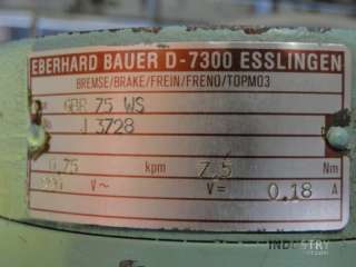 BAUER CFG3G11 111/DK94 216 GETRIEBEMOTOR Bremse 75WS  