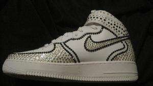 Swarovski Crystal Nike Air Force One Sneakers. All Sizes  