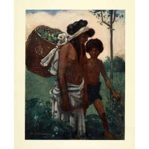  1912 Print Archibald Stevenson Forrest Art Guarani Indians 