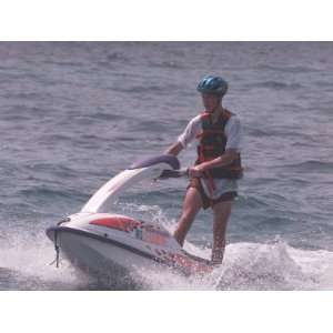  Prince William on jet ski Holiday St Tropez France 