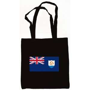  Anguilla Flag Tote Bag Black 