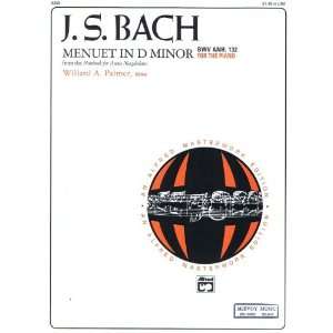  Menuet in D minor, BWV Anh. 132 Sheet